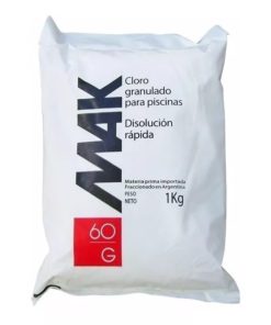 Mak Cloro Granulado para pileta Disolución Rápida 1kg