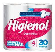 Higiénico Doble Hoja 4un 30mts