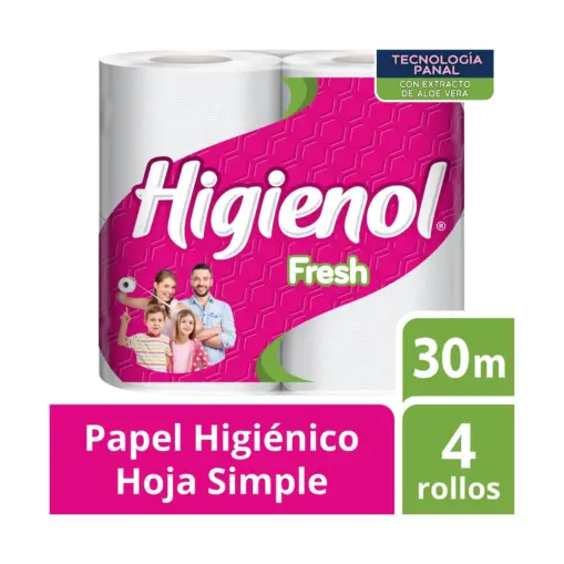 Higiénico Higienol Fresh 30mts x 4u